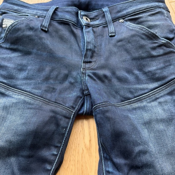 G-STAR 5620 SLIM TAPERED Dark Blue Denim Jeans - 26 - Picture 13 of 17